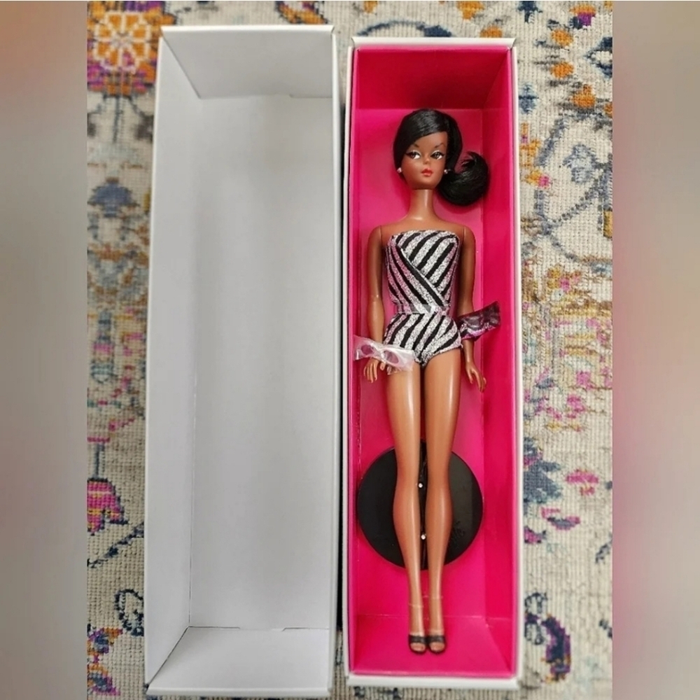 NRFB Mattel, 60th Sparkles AA Barbie 19' National Convention Collector Doll